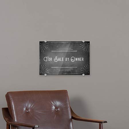 Cgsignlab | למכירה לפי בעלים -פינת צ'לק שלט אקרילי פרימיום | 18 x12